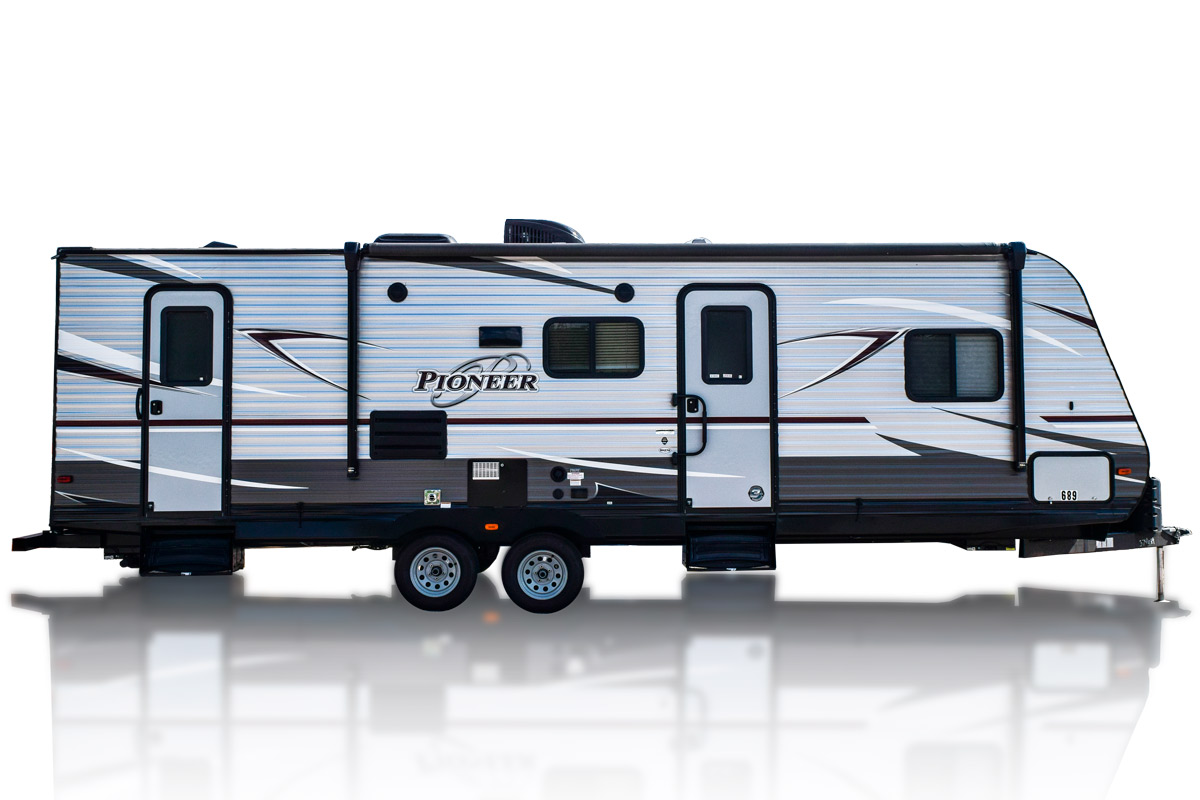 Image of a white RV