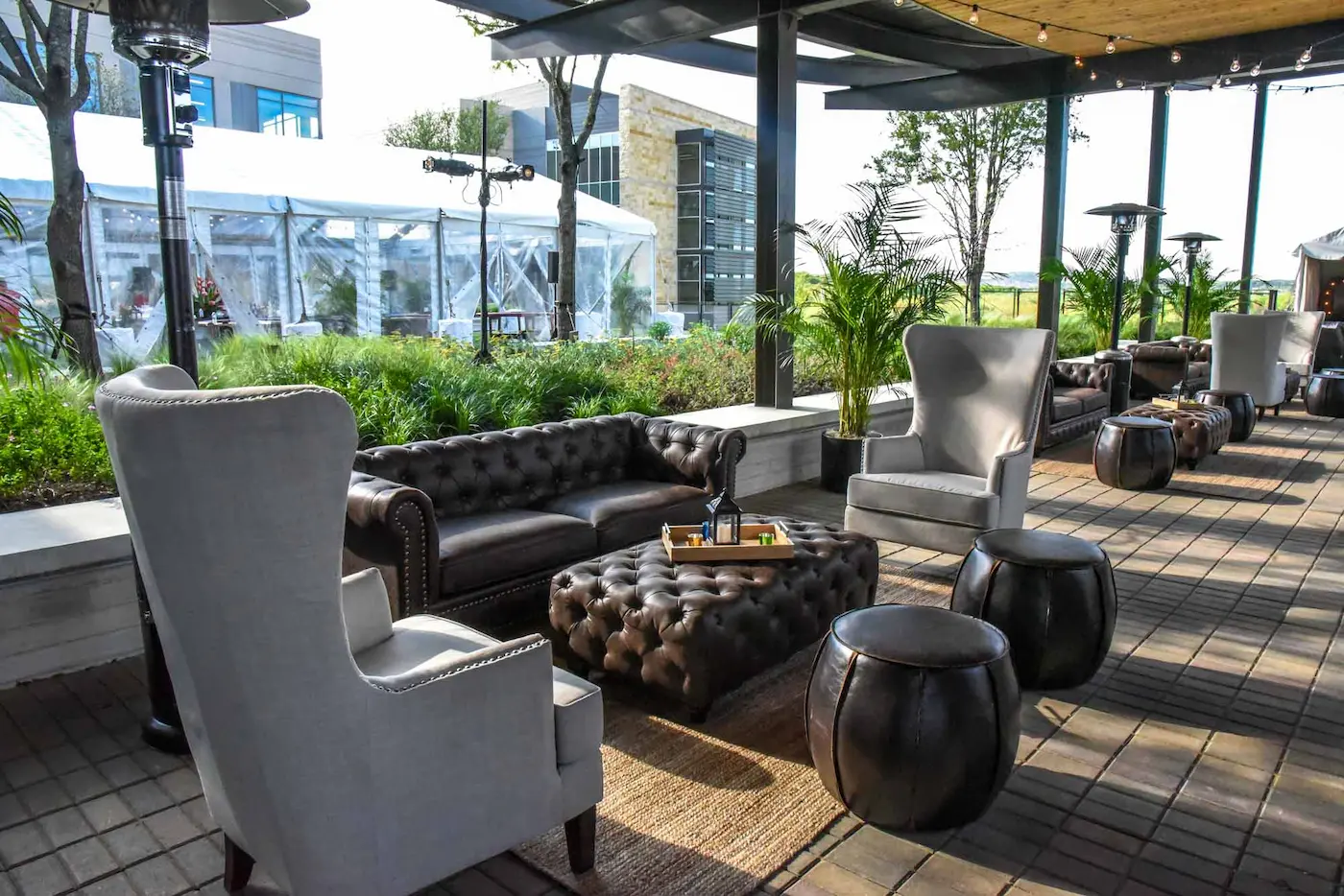 Luxurious furniture at event