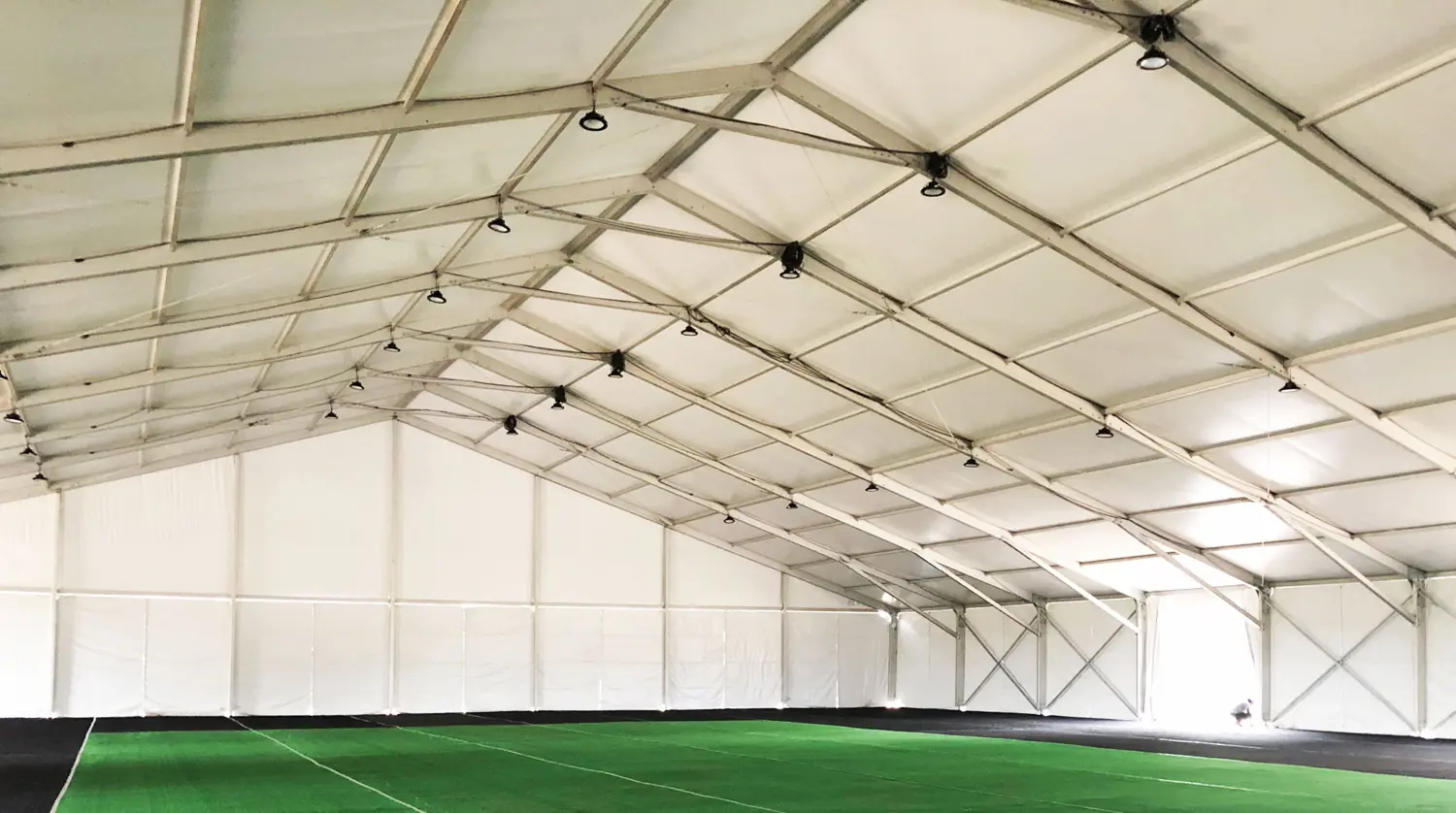 Structure tent with field inside