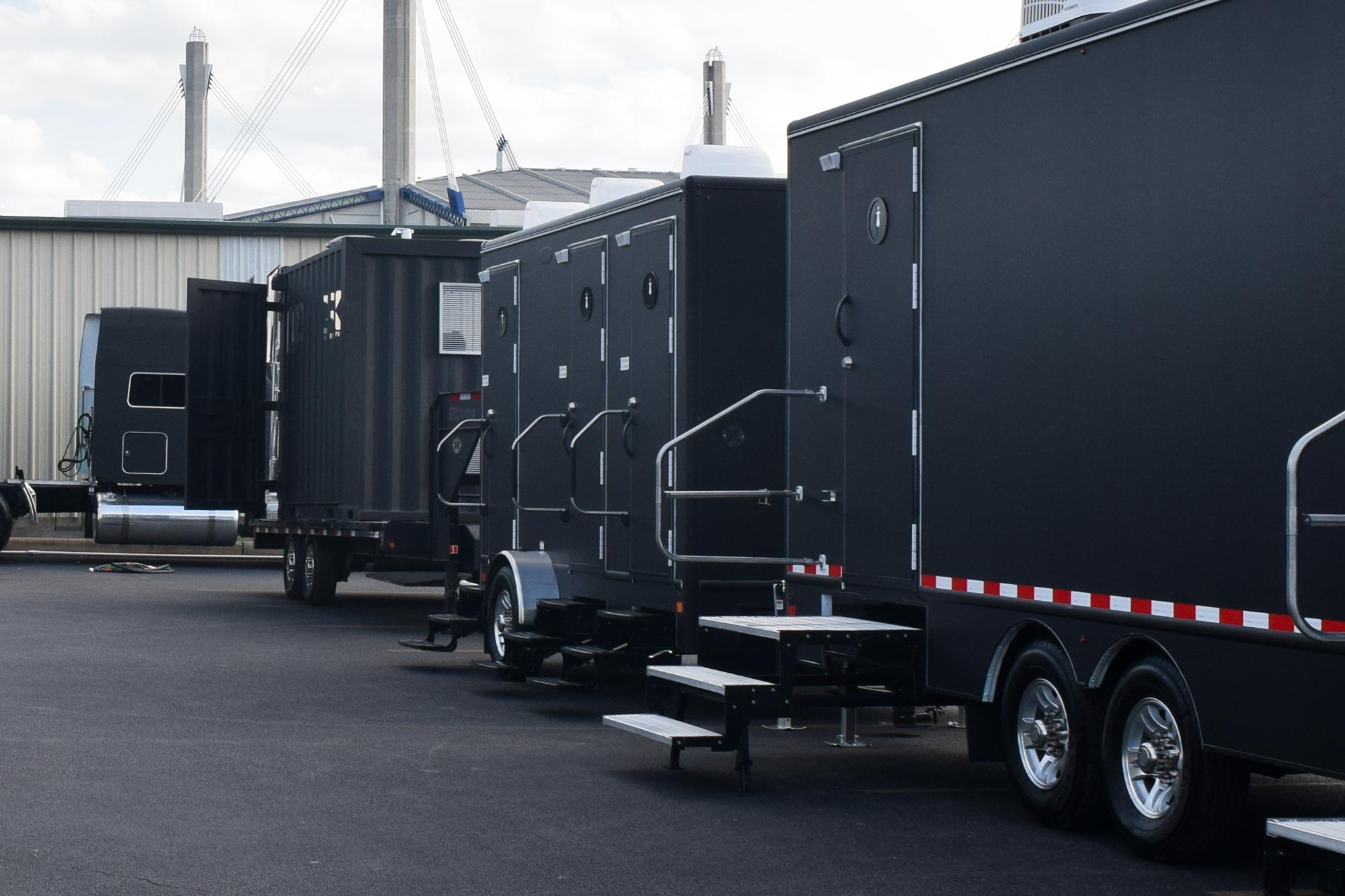 Mobile trailers used for events