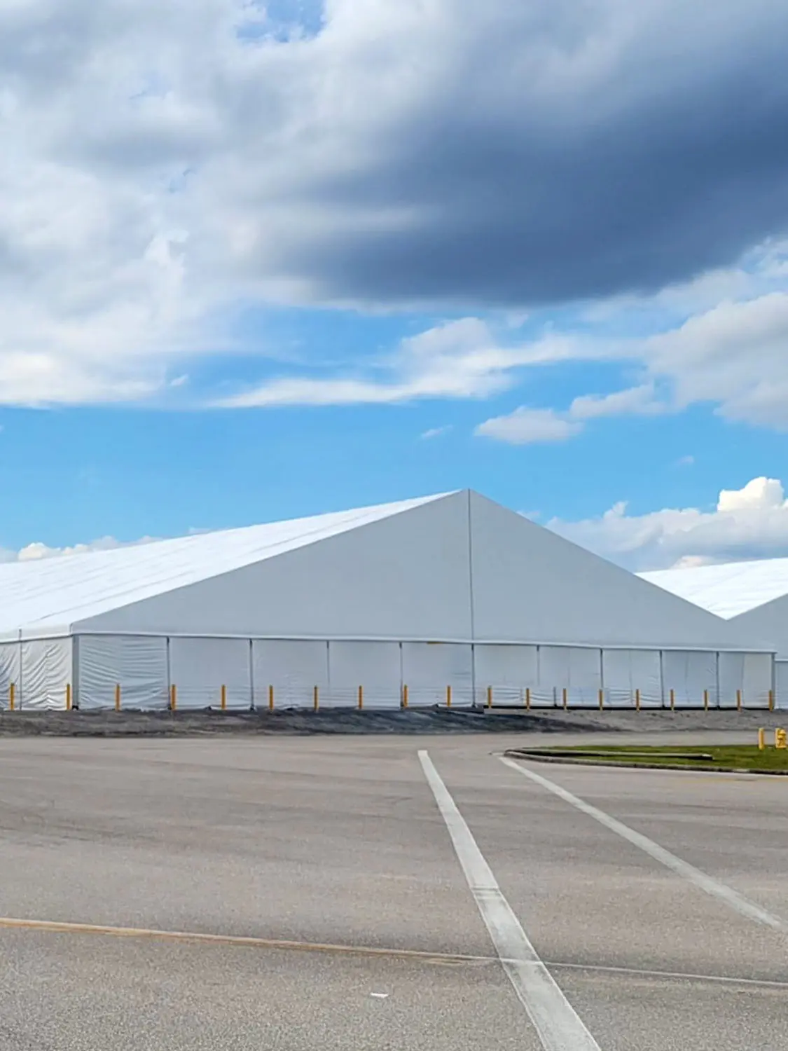Large 50 Meter tent enclosed