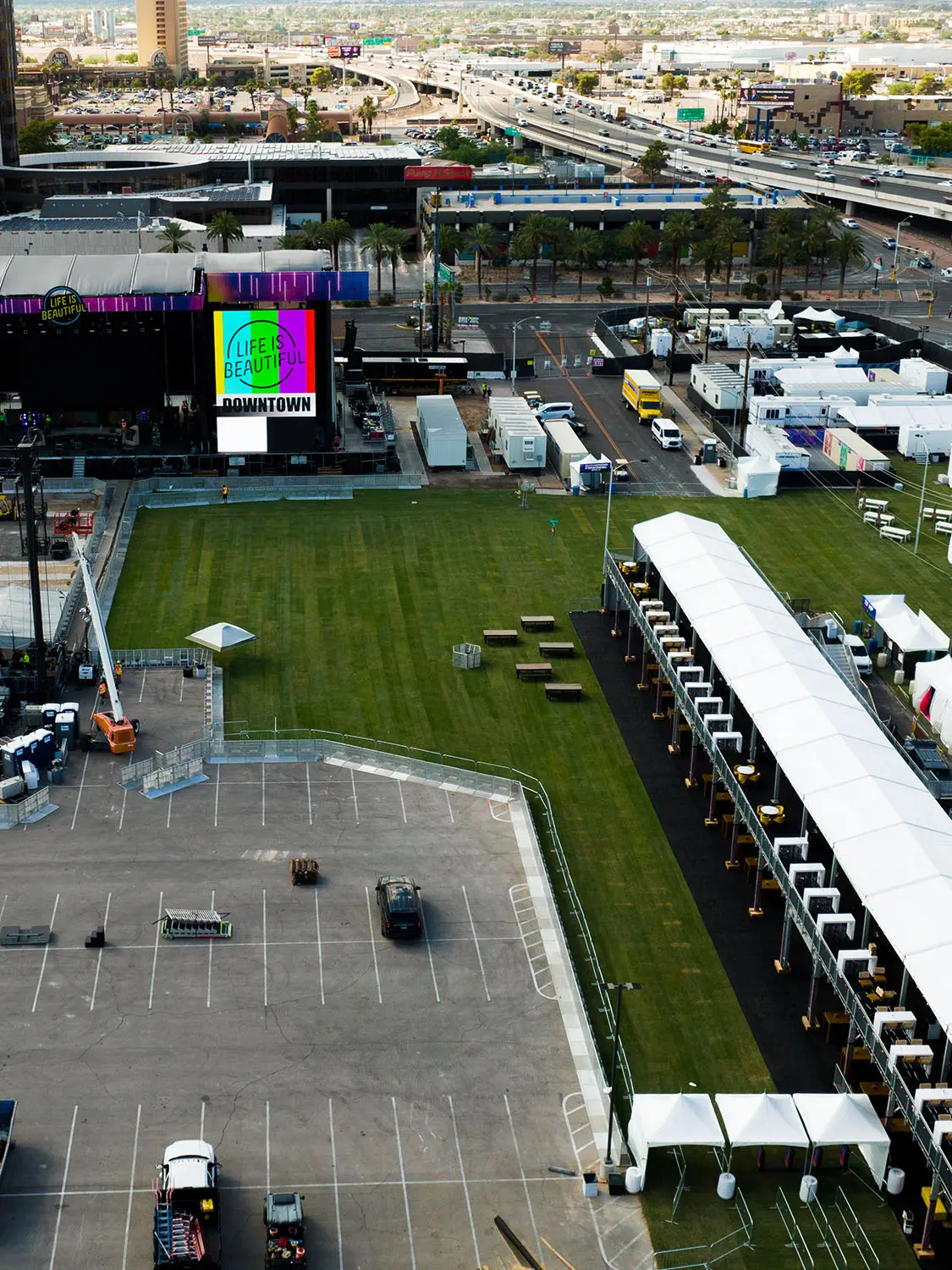 Music Festival Ariel Shot