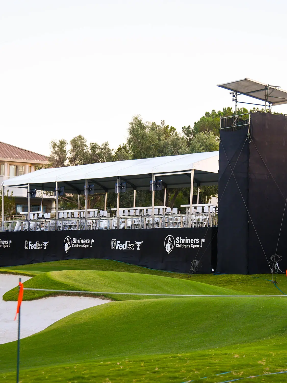 Golf course stands